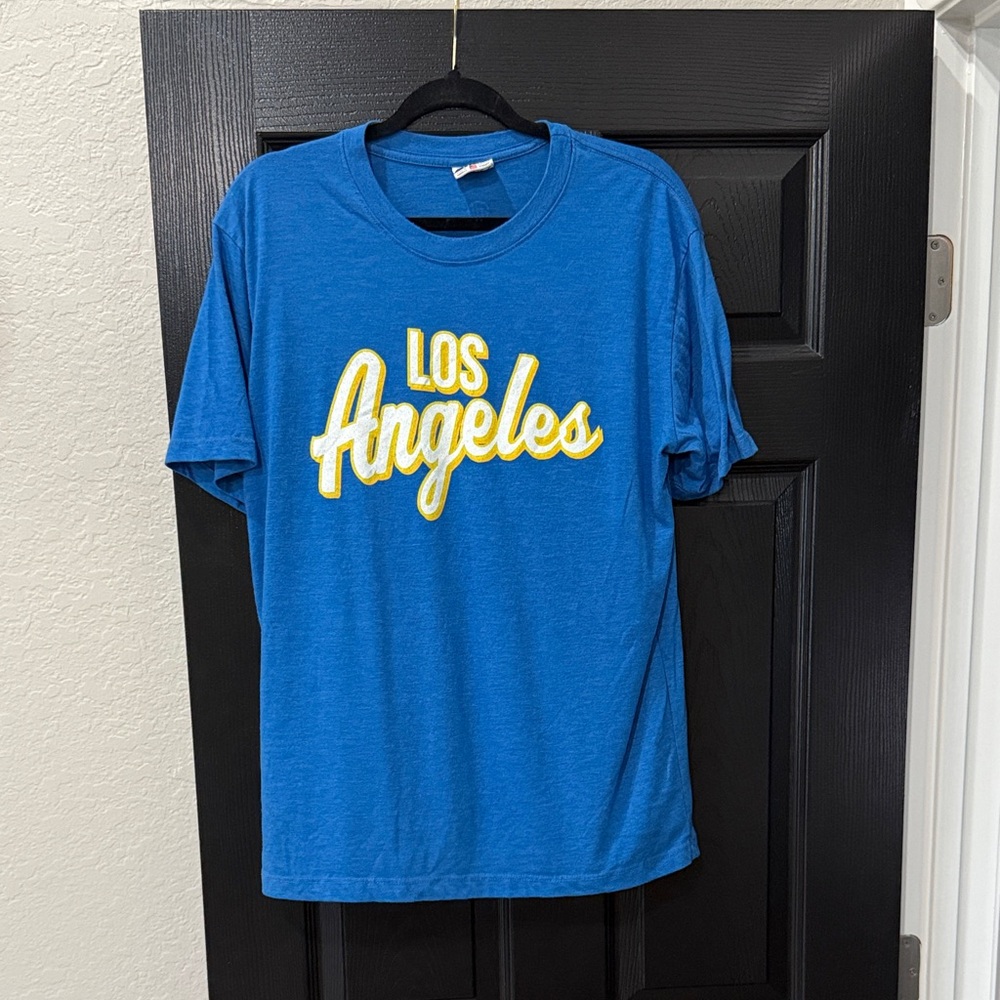 Blue 'Los Angeles' Graphic T-Shirt